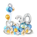 number globos foil letter balloons for birthday party